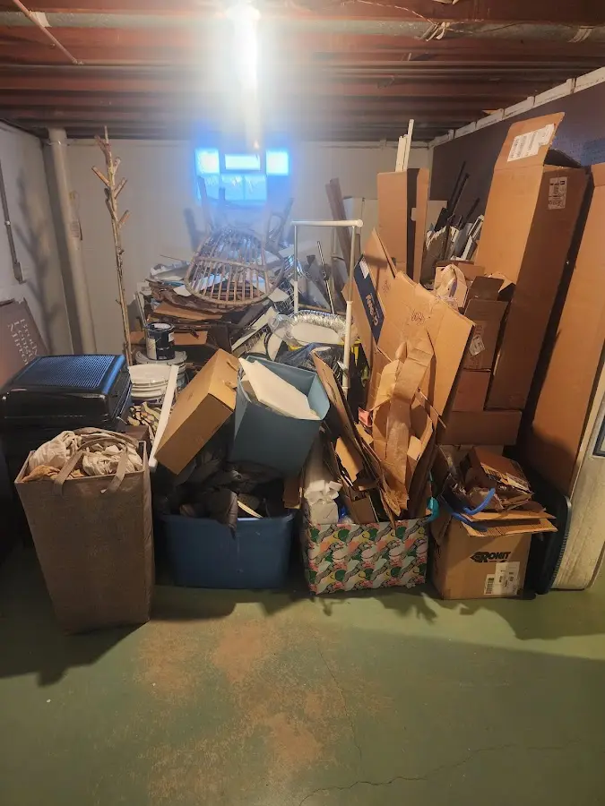 Roll-off dumpster container at job site for 20 Yard Dumpster Rental in La Plata